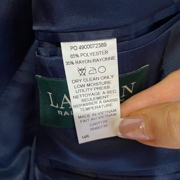 🕴️ Ralph Lauren Boy’s Blazer – Size 14R – Navy Blue 🕴️Excellent Condition - Picture 5 of 16
